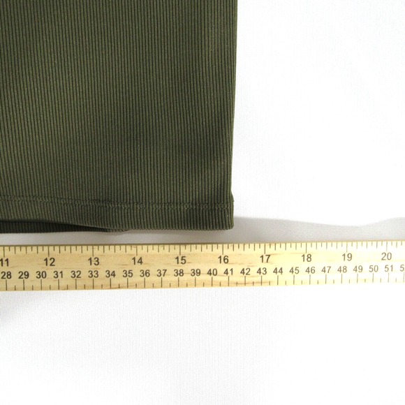 Forever 21 Ribbed Knit Mini Short Sleeve‎ Dress Olive Green Size: XL - Picture 11 of 11